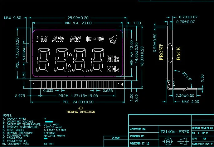 1 шт.-10 шт. радио lcd/SC3610 специальный lcd/частотный дисплей/Частотомер