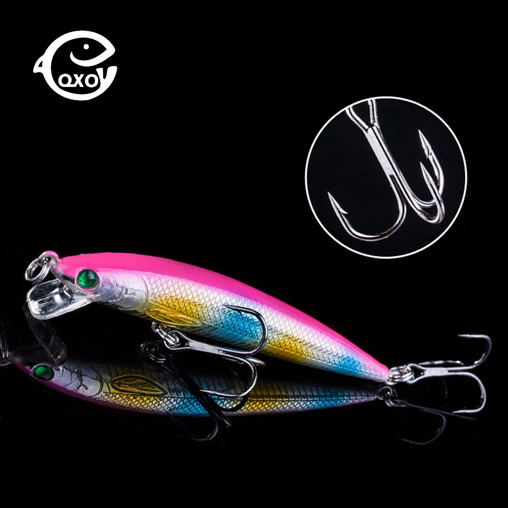 

QXO minnow Fishing Lures All For Fishing Bait For Fishing Insect Popper Silicone Bait wobble Artificial Bait Boat 7cm Crankbaits