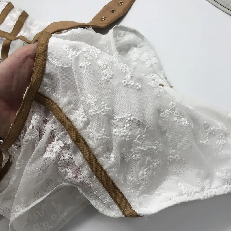 KEKAKA хаки белый кружевной вязаный цельный купальник роскошный монокини с вырезами на поясе купальный костюм Maillot De Bain femme