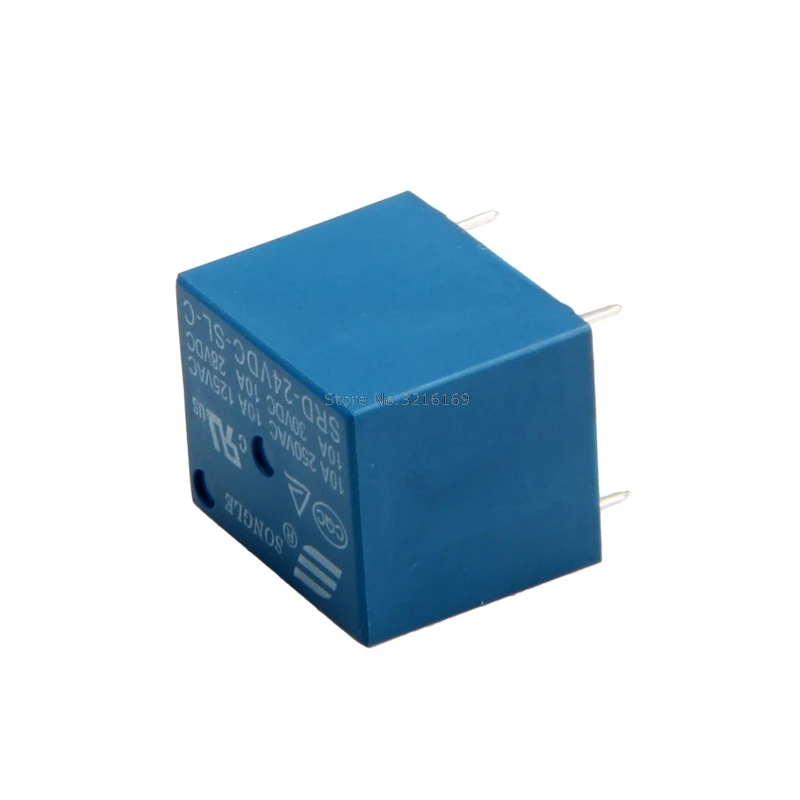 For 5Pcs 5 Pins SRD-24VDC-SL-C PCB 24V DC Coil Power Relay Promotion | Строительство и ремонт