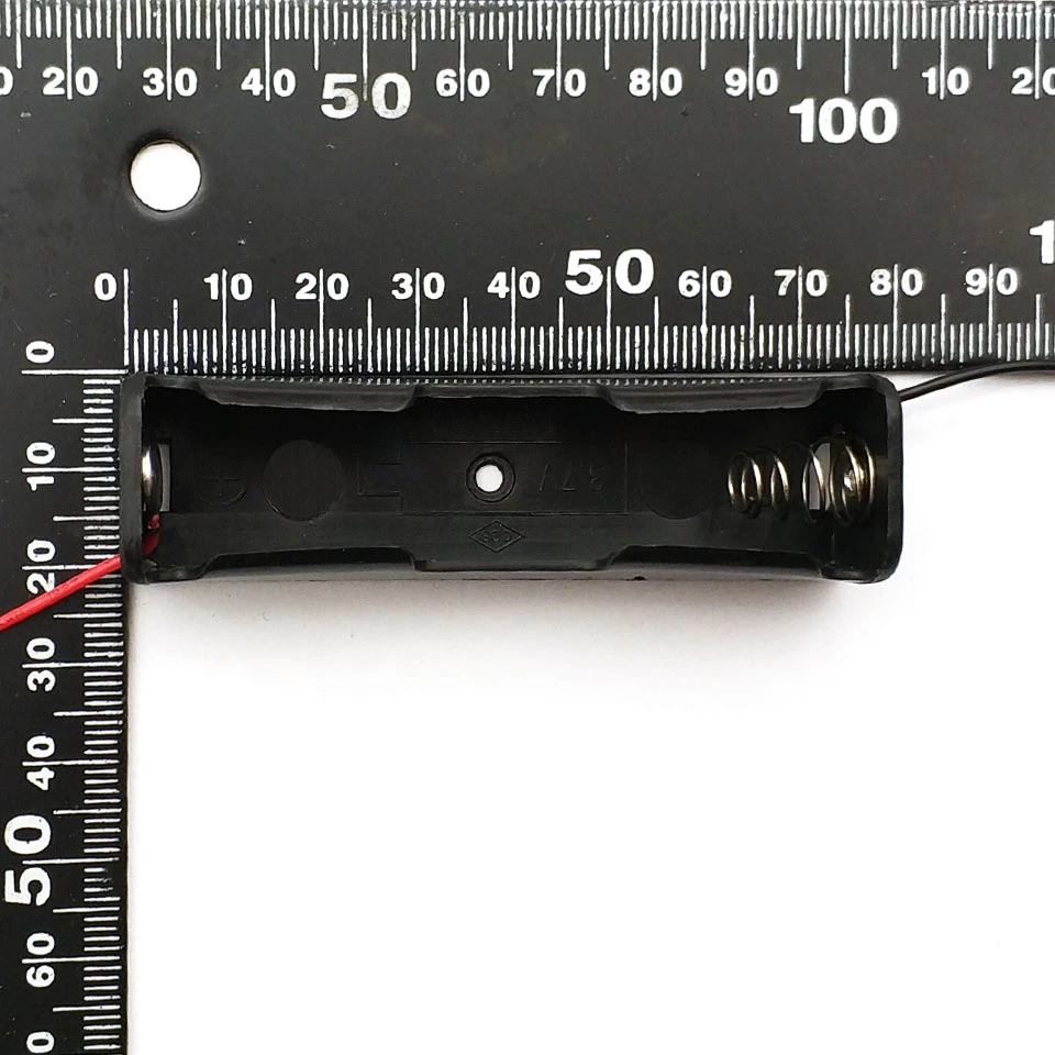 New Plastic 18650 Battery Case Holder Storage Box with Wire Leads for Batteries 3.7V Black |