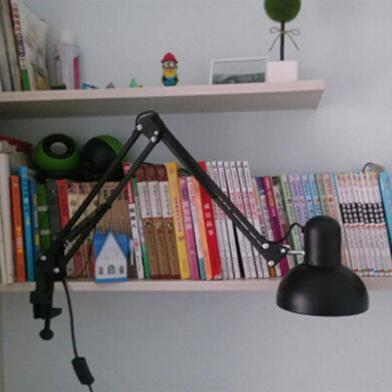 Настольная лампа с регулируемым зажимом прикроватная настольная для спальни