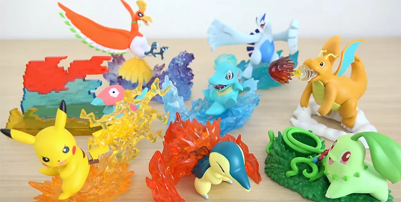 8 шт./компл. Пикачу, Чаризард, Хо-ой Lugia Totodile полезные настольные pokemones аниме Рисунок игрушки куклы мультфильм фигурку игрушки для детей, подарки