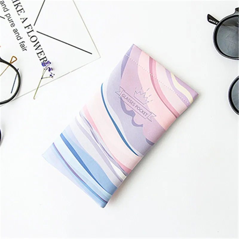 XZJJA сумка для хранения очков с милым принтом девушек солнцезащитных защитный