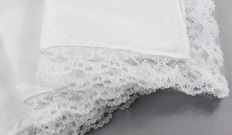 Freeshipping15pcs оптовая продажа 25*23 см персонализированные белый кружевной носовой