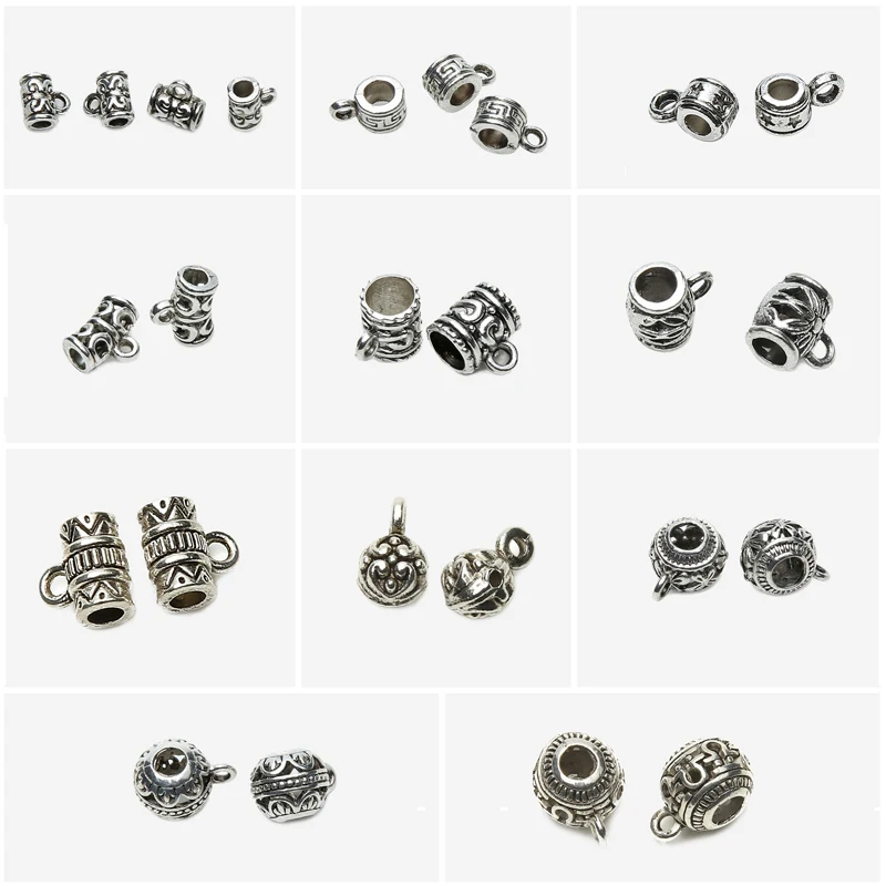 50 шт. или 10 шт./лот европейские Подвески из цинкового сплава антикварные