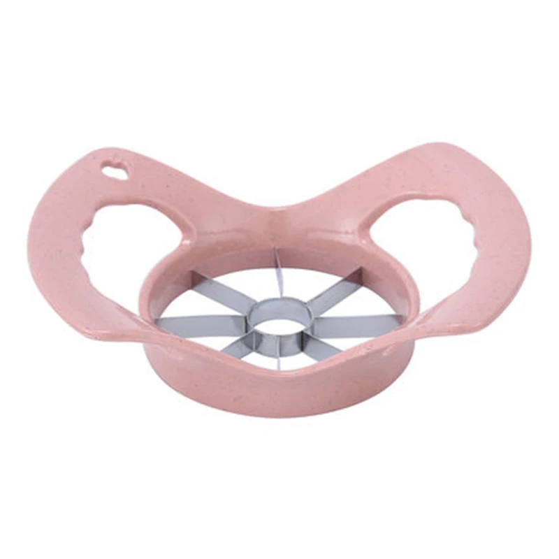 Pink Hand slicer Яблоко Фрукты ломтерезка машина измельчитель овощей творческий бытовой пшеничной соломы из нержавеющей стали Кухня режущий инструмент - Цвет: Pink Hand slicer