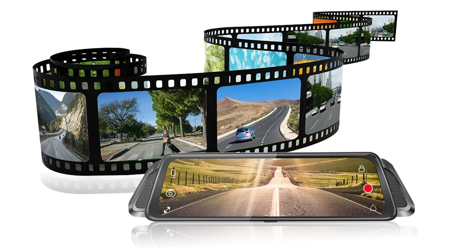 E-ACE, 10 дюймов, Автомобильный видеорегистратор, зеркало FHD 1080 P, видеорегистратор, автомобильная камера, двойной объектив, с камерой заднего вида, авто Регистратор