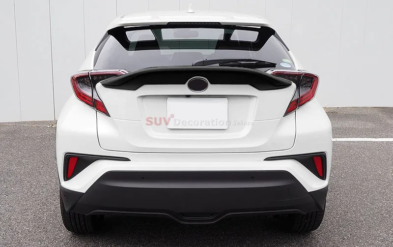 Черный abs Пластик заднего крыльями на спине спойлер накладка 1 шт. для Toyota C-HR ЧР