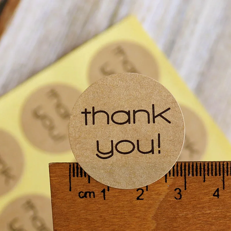 120 шт. бумажные этикетки из крафт бумаги 3 см|sticker for wedding|for weddingwedding stickers |