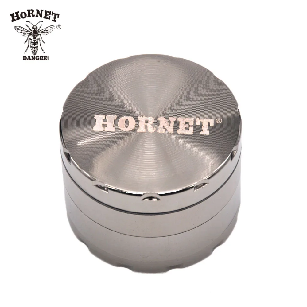 

HORNET Metal Herb Grinder 4 Lay Dia.56MM Hand Miller Spice Grinder Tobacco Mill Crusher Diamond Teeth Smoking Accessories