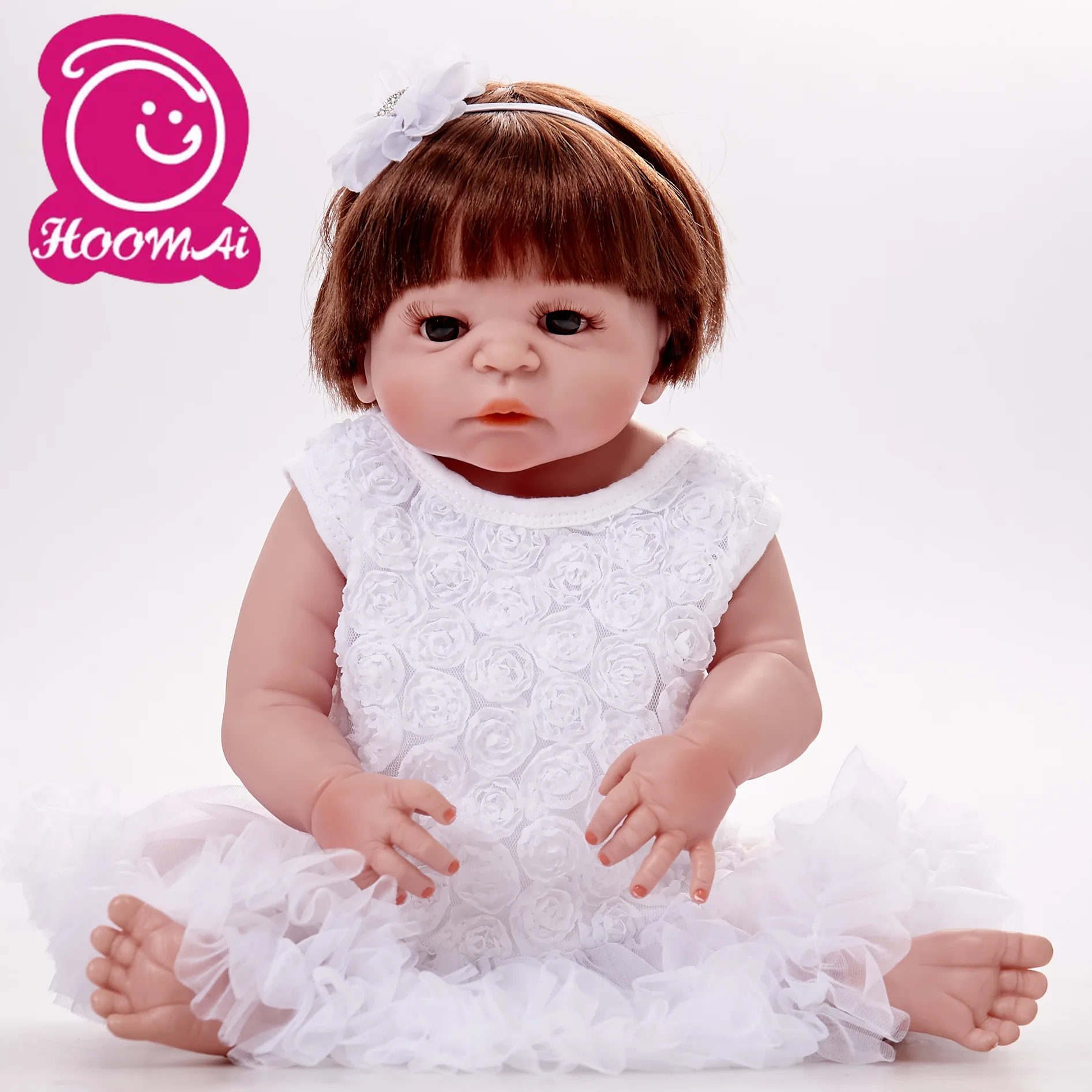 Реалистичная кукла Новорожденный Bebe 55 см подарок для детей на день рождения