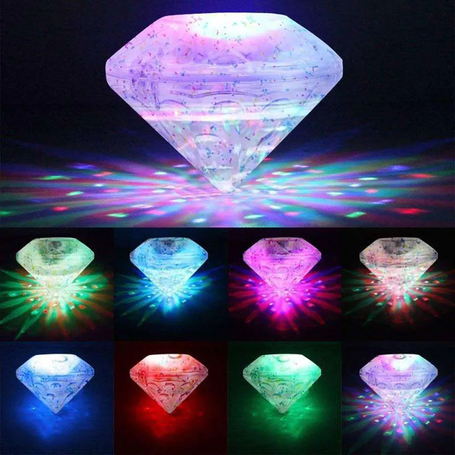 RGB плавающий подводный светодиодный светильник для дискотеки светящийся показ