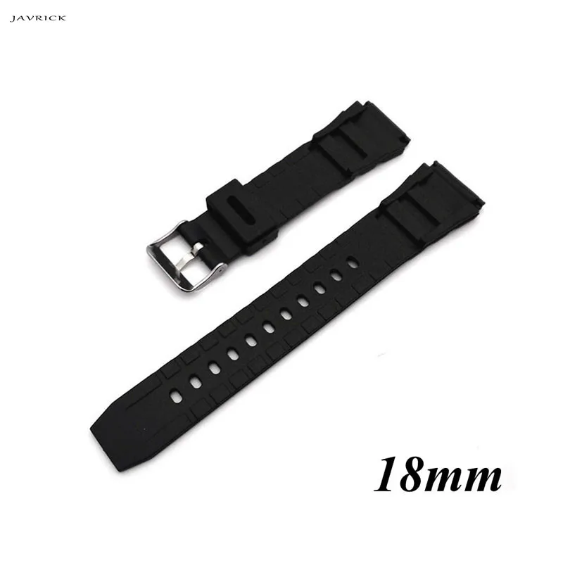 

JAVRICK Silicone Rubber Watch Strap Band Deployment Buckle Diver Waterproof 18mm - 22mm