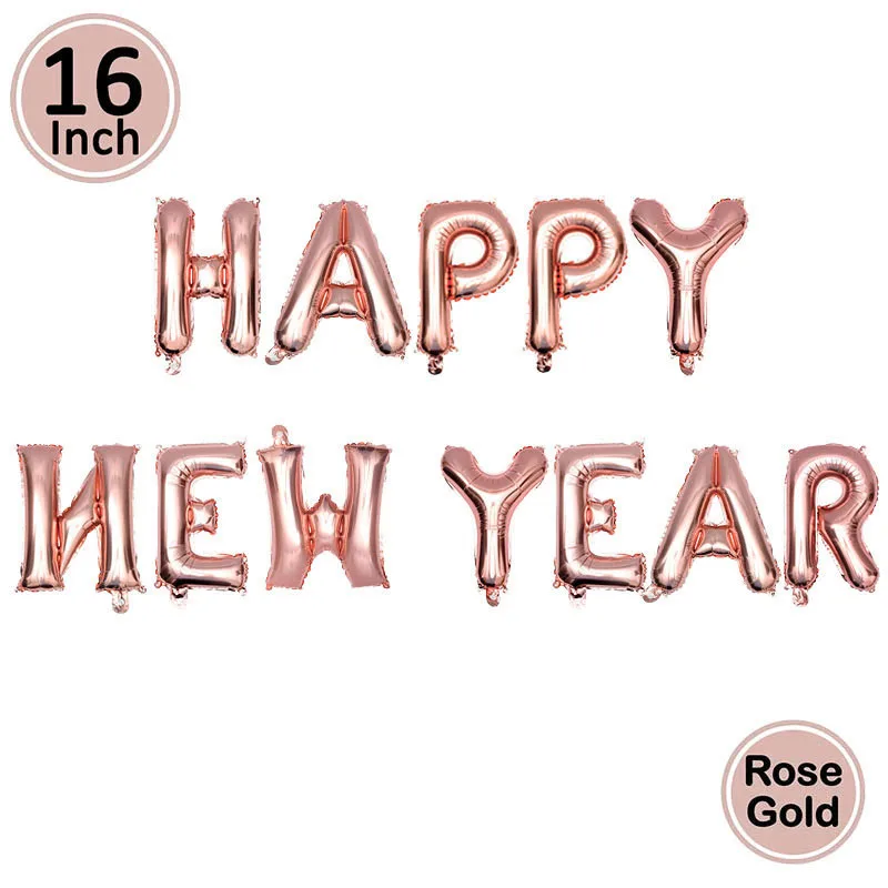 rsoe gold new year Счастливый год фольги набор воздушных шаров Счастливого Рождества вечерние украшения для дома украшения Санта Клаус дерево Рождественский снеговик - Цвет: rsoe gold new year