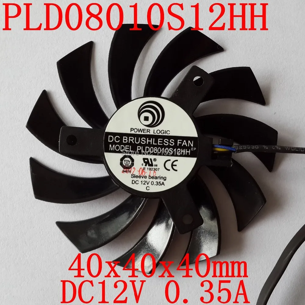 Бесплатная доставка PLD08010S12HH 12 В 0,35 а для GTX460 GTX560 GTX570 GTX580 R6790 R6850 R6870 охлаждающий вентилятор