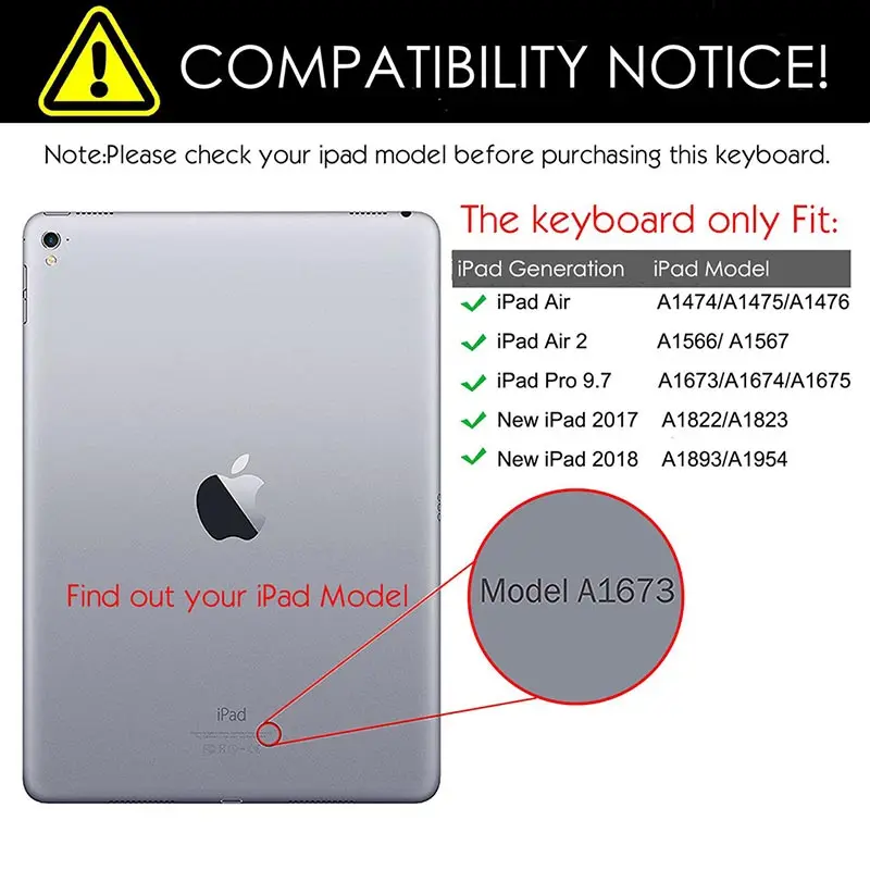 Для iPad 9 7 2017 2018 5 й 6 чехол для клавиатуры с держателем карандашей тканевый