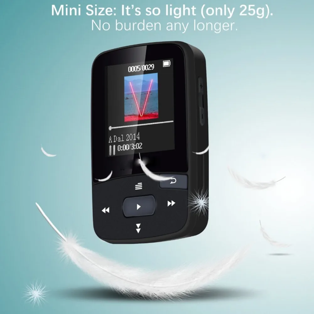 Mp3 плеер Ruizu X50 MP3 музыкальный Bluetooth walkman mp3 Передача 10 м расстояние Micro SD USB WMA WAV AAC APE