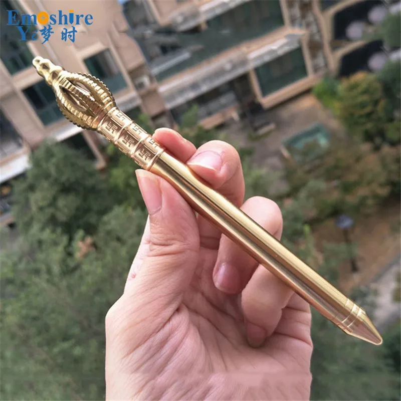 Emoshire EDC модные Наружные защитные ручки из латуни, подарок для девушки, женщины, девушки, защитная шариковая ручка P331
