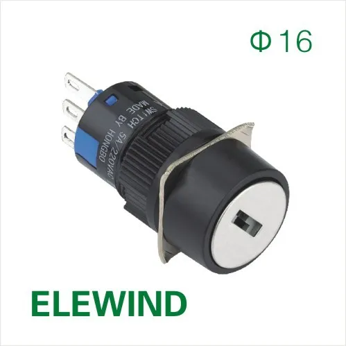 ELEWIND 16 мм переключатель блокировки ключа (PB161Y 11Y/2A)|switch switch|switch 16mmswitch lock |