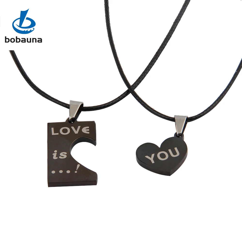 Любовь Вы Сердце Головоломки Совпадающие Пары Ожерелье на День святого