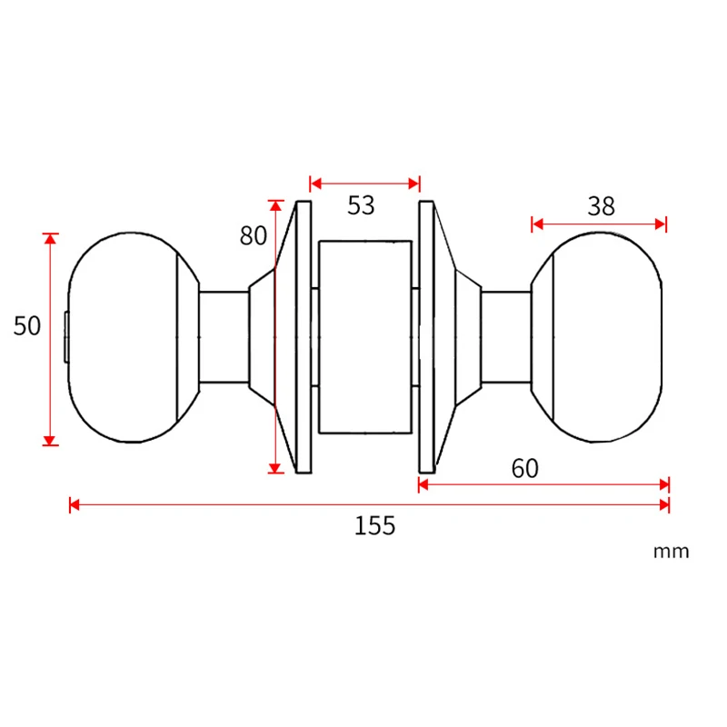 Круглые дверные ручки из нержавеющей стали замок ручка Вход собрать ключи Набор