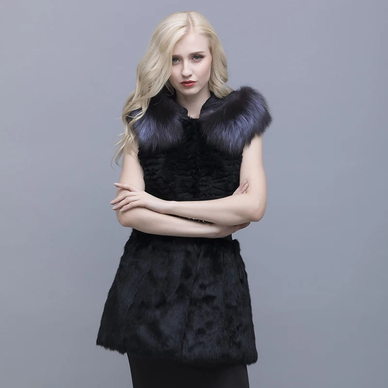 Женская флисовая подкладка с капюшоном большого размера|natural rabbit fur coat|rabbit coatnatural