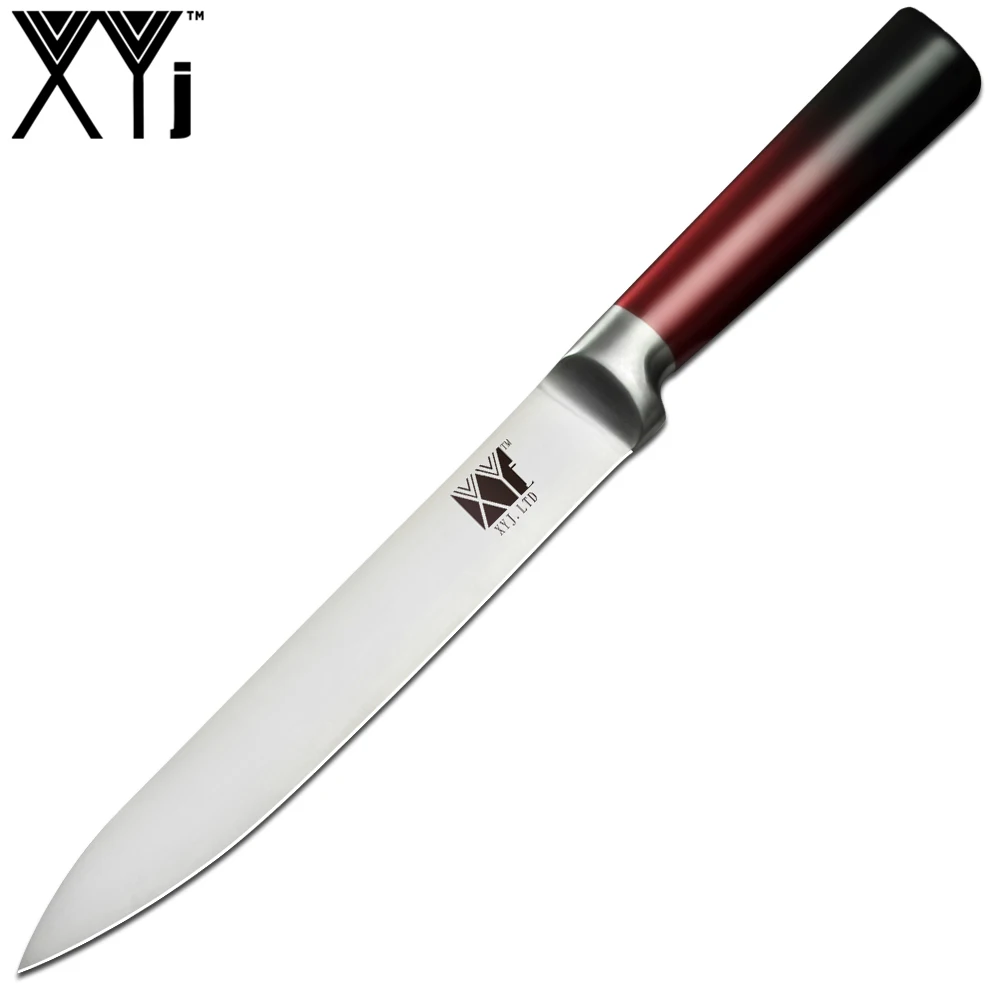 8 inch Slicer XYj набор кухонных ножей из нержавеющей стали, держатель для кухонных ножей, подставка, блок, точилка для ножей, многофункциональные ножницы, аксессуары - Цвет: 8 inch Slicer