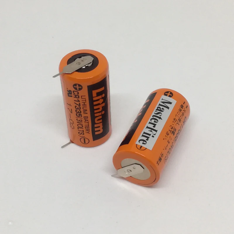 Новые оригинальные литиевые батареи Sanyo PLC CR17335 3 в CR17335(3 вольта) с вкладками 2