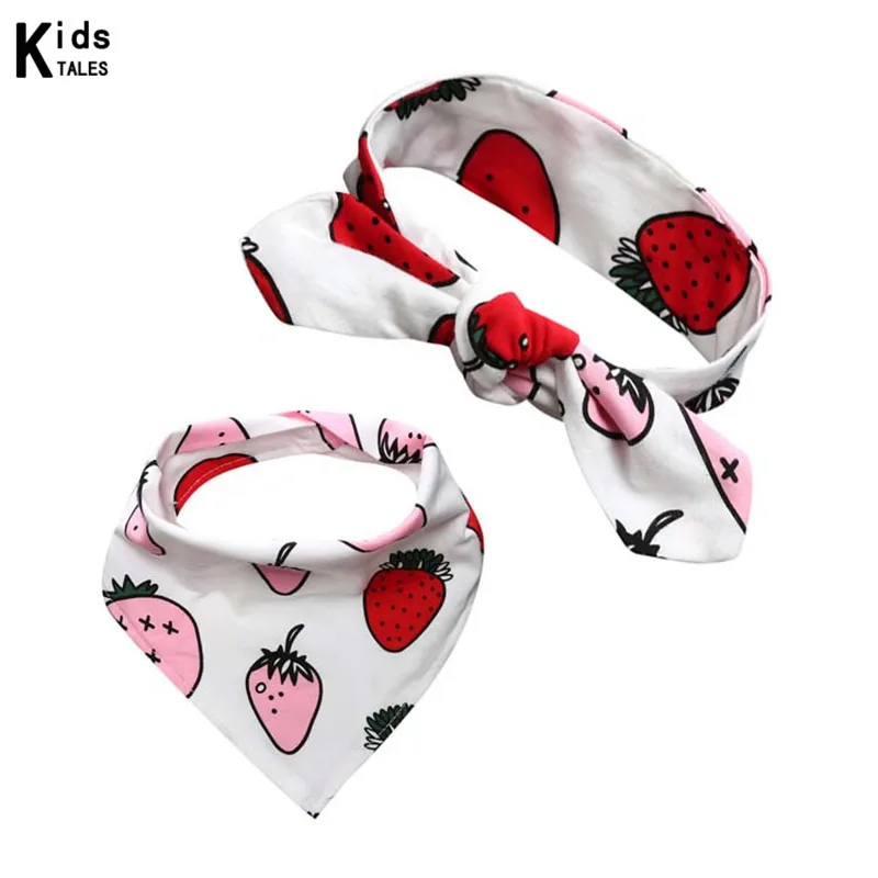RDP-019 Baby bibs and headband infant bib baby boys girls 2 pcs Soft cotton cute gift bebe photo prop | Детская одежда и обувь