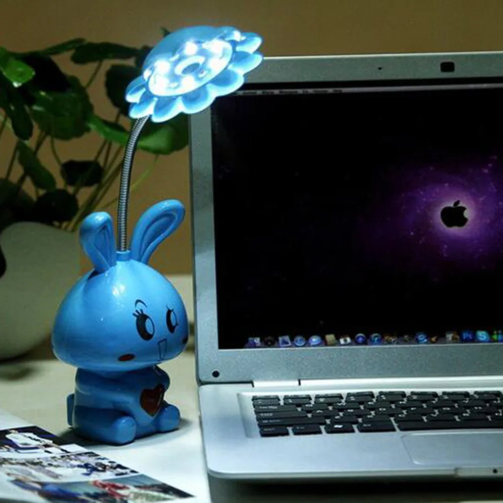 LED Night Light for Kids Sensor Controlled Nightlights Baby Nursing Cartoon Rabbit Shaped Lamp Drop Shipping Sale | Освещение