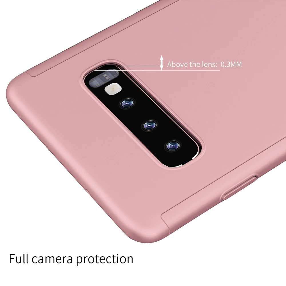 Защита экрана+ 360 чехол для samsung Galaxy S9 S10 Plus S10E Гибридный противоударный чехол-бампер для samsung S8 S7 Edge