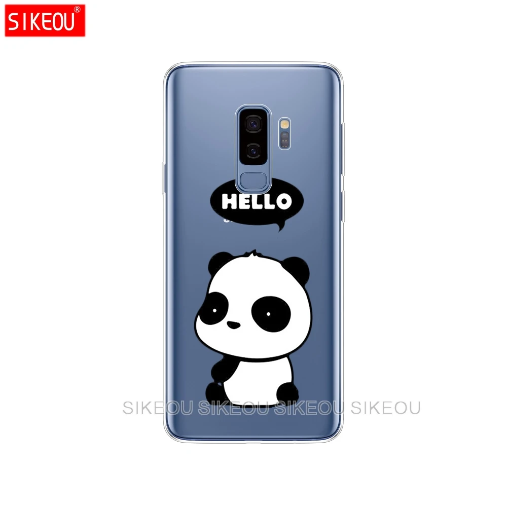 Силиконовый чехол для Samsung Galaxy S9 S8 S7 S6 edge S5 S4 S3 PLUS милый мультяшный Dinggul panda |
