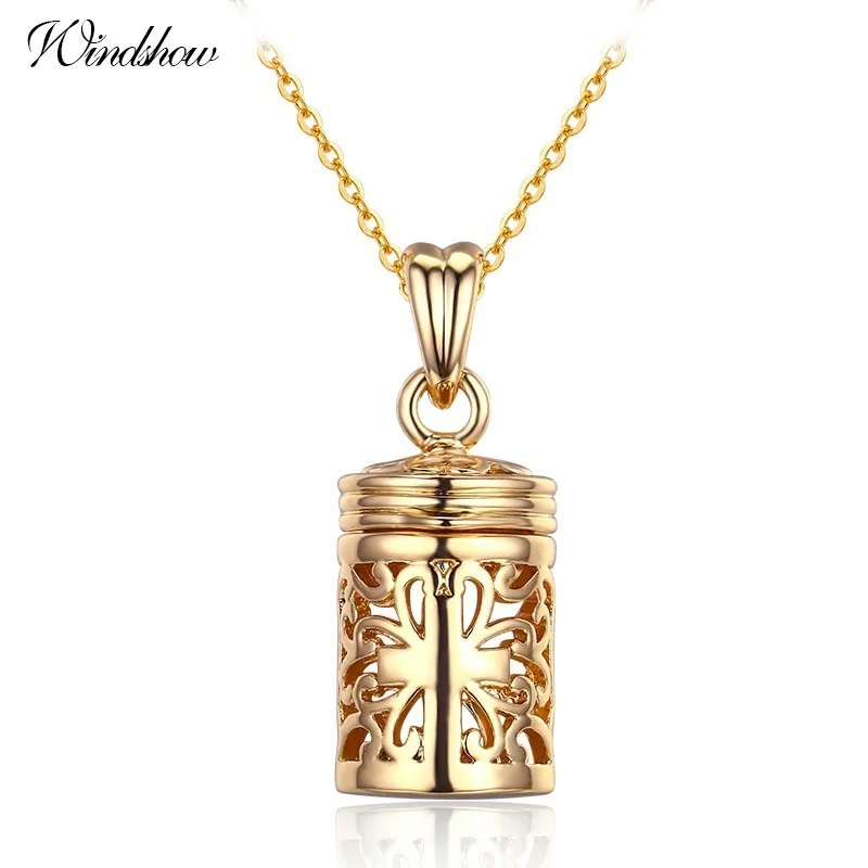 Hollow Out Filligree Cross perfume Bottle Essential Oil Diffuser Necklace Women Pingente Necklaces & Pendants Gold Color Jewelry|oil diffuser
