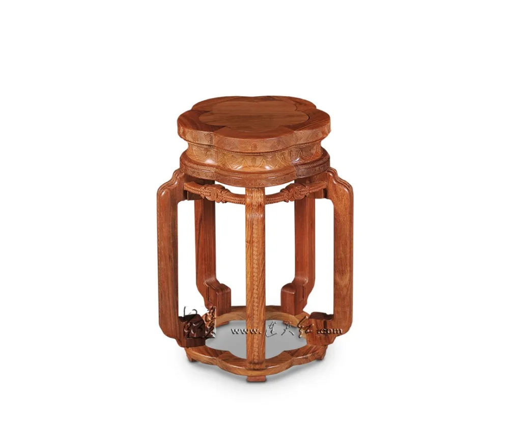 Китайская скамейка для ручной работы LIANTIANHONG NeoClassice резьба заусенцы розовое