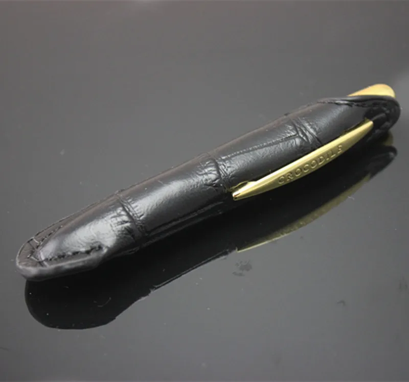 Компактная шариковая ручка с тиснением под крокодила 9 см|pen ring|pen spacele pen |