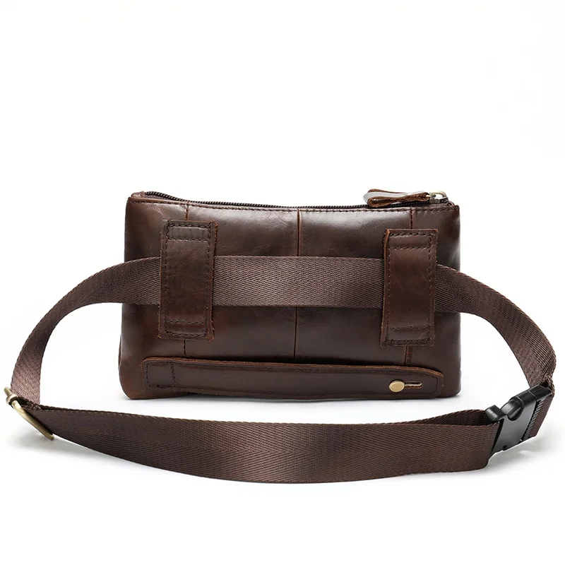 Сумка на пояс WESTAL мужская из натуральной кожи забавная сумочка повседневный