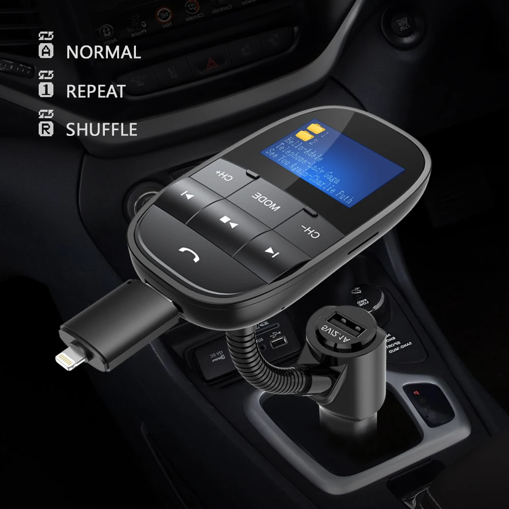 Nulaxy фм модулятор fm передатчик Беспроводной Bluetooth в автомобильный адаптер аудио MP3