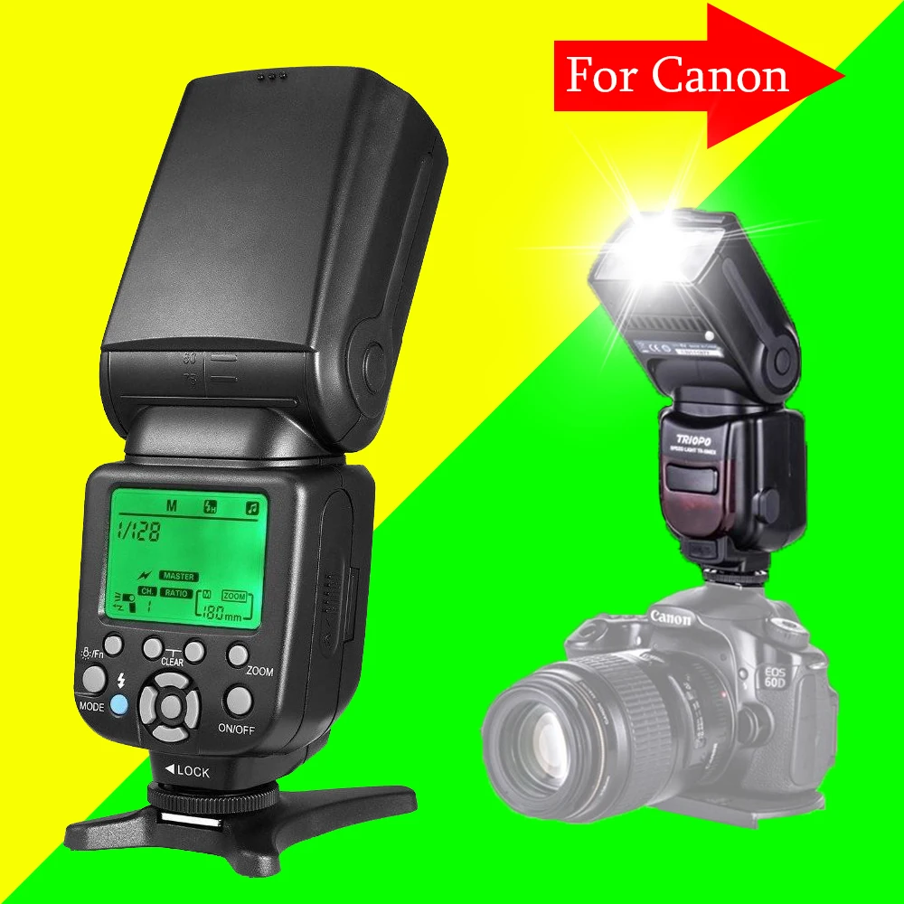 Triopo TR 586EX для Canon 6D 5D2 5D3 1200D DSLR Камера Беспроводной TTL вспышки Speedlite Speedlight как YONGNUO