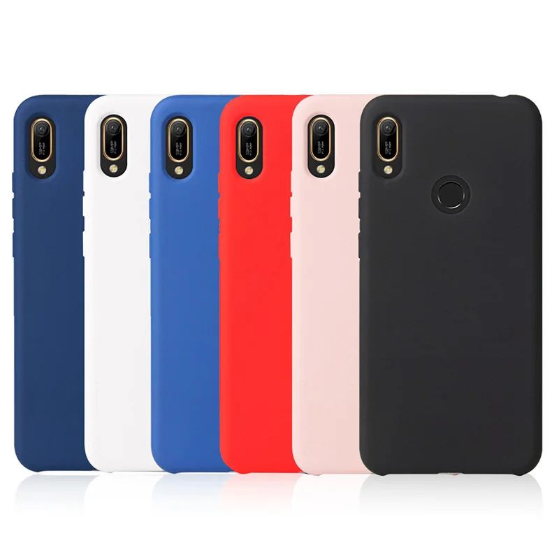 имитация копия официальный оригинальный силиконовый чехол на huawei Y7 2019/Y7 Prime 2019
