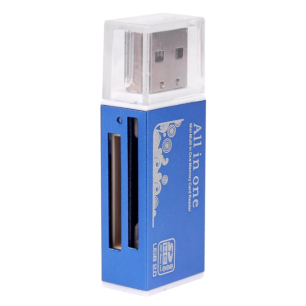 Высокоскоростной USB 2,0 все в 1 мульти карты памяти ридер для картридер 2 микро-sd TF M2 MMC мини кардридер памяти оптом