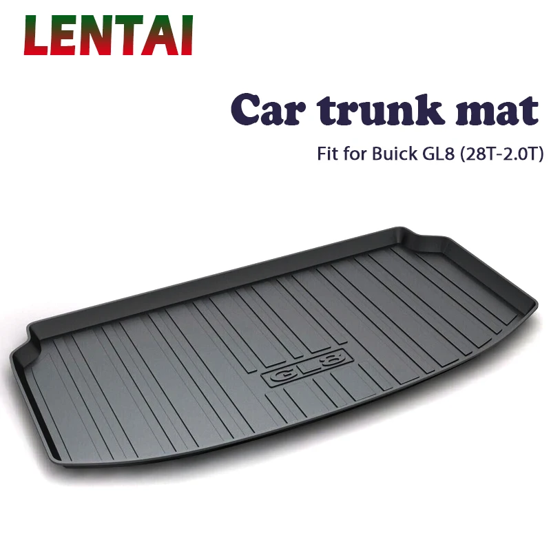 EALEN 1PC Car rear trunk Cargo mat For Buick GL8 28T-2.0T 2016 2017 2018 Boot Liner Tray Waterproof Anti-slip mat Accessories