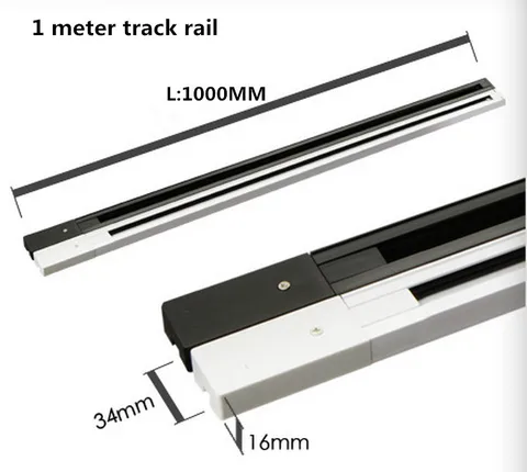 Универсальный 2 провода железнодорожных путей точечные светильники светодиодный Трек освещение подходящее для подсвечивания черный, белый цвет 2 фаза Алюминий рельсы 2 общих рельсы