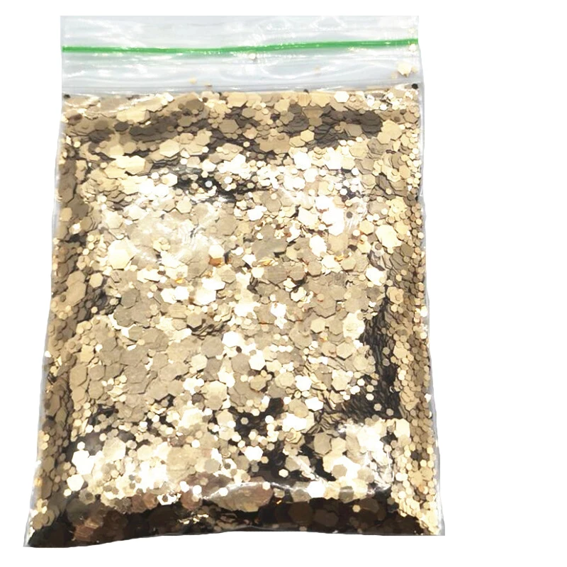 Голографические фотообои блёстки шестиугольные Flakes 50 grs крупные блестки