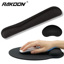 RAKOON Wrist Rest Mouse Pad Memory Foam Superfine Fibre Wrist Rest Pad Ergonomic Mousepad for Typist Office Gaming PC Laptop