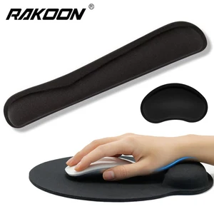 rakoon wrist rest mouse pad memory foam superfine fibre wrist rest pad ergonomic mousepad for typist office gaming pc laptop free global shipping