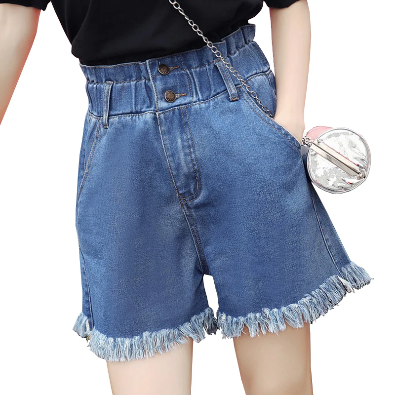 EXOTAO винтажные женские джинсовые шорты 2017 летние однотонные джинсы с высокой