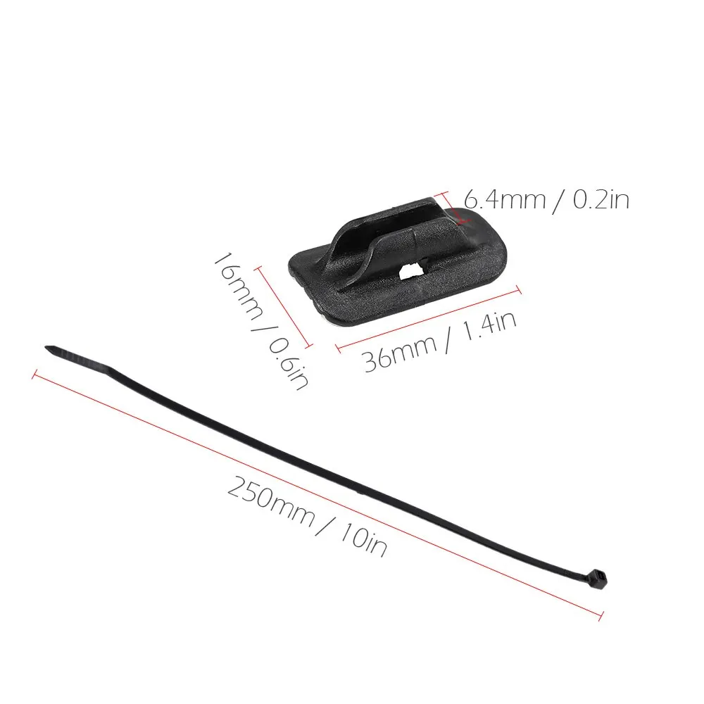 Комплект из 4 пластиковых кабельных направляющих для горного велосипеда тормоза