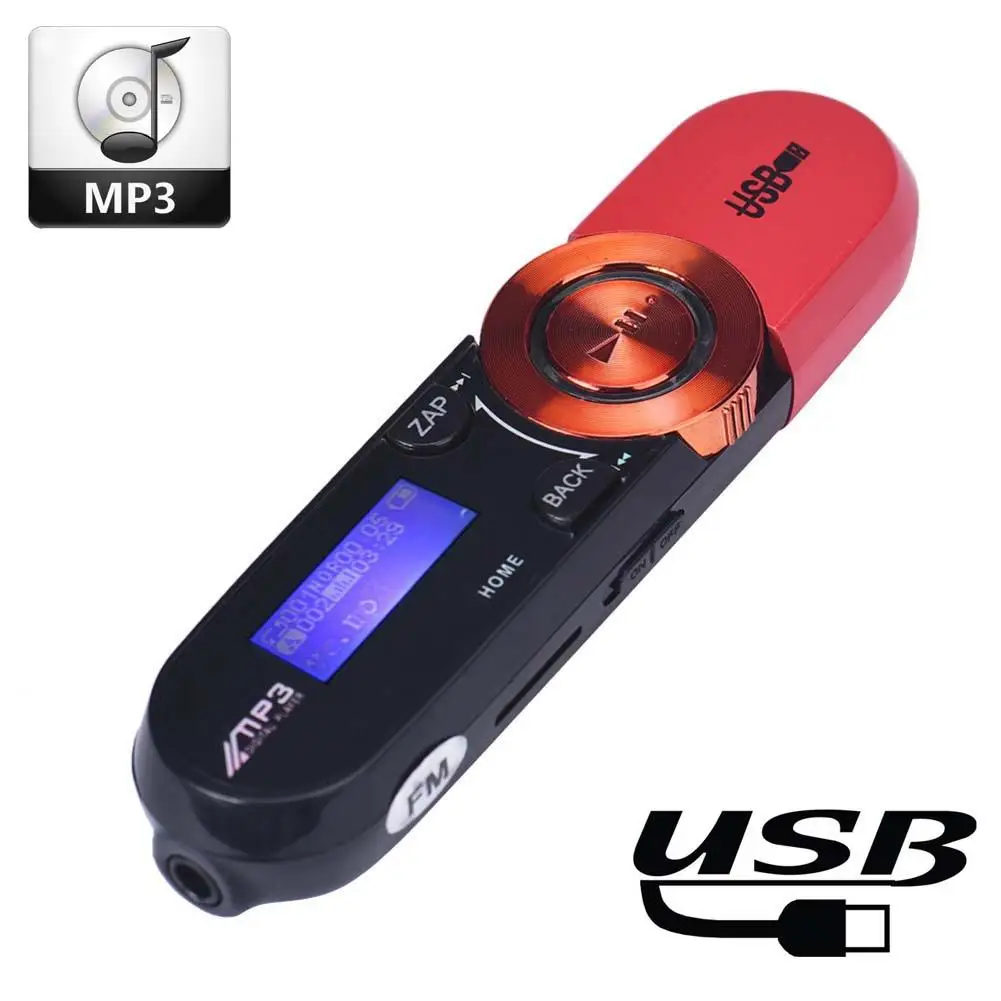 Мини mp3 плеер RUIZU с USB и ЖК экраном MP3 плееры зажимом поддержка флеш памяти TF FM радио
