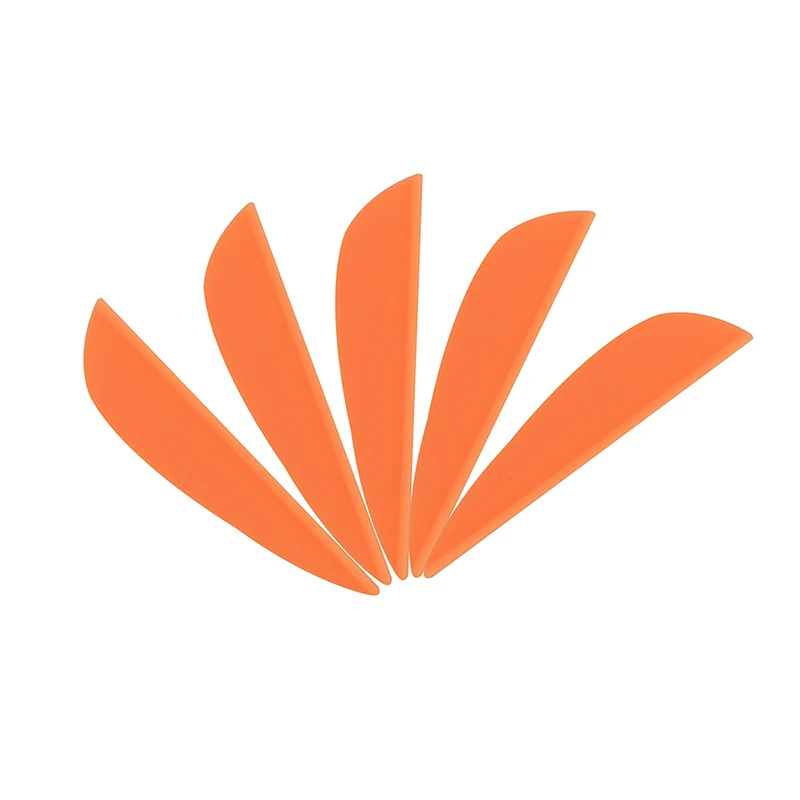 Orange 100 шт., 1,75 дюймов, для стрельбы из лука, стрела, перо, резиновые лопатки, Флетчинг, стрела, сделай сам, инструменты для стрельбы на открытом воздухе, тренировочные аксессуары - Цвет: Orange